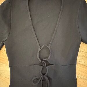 ASTR the Label - Jovie Black Dress with Tie Accents